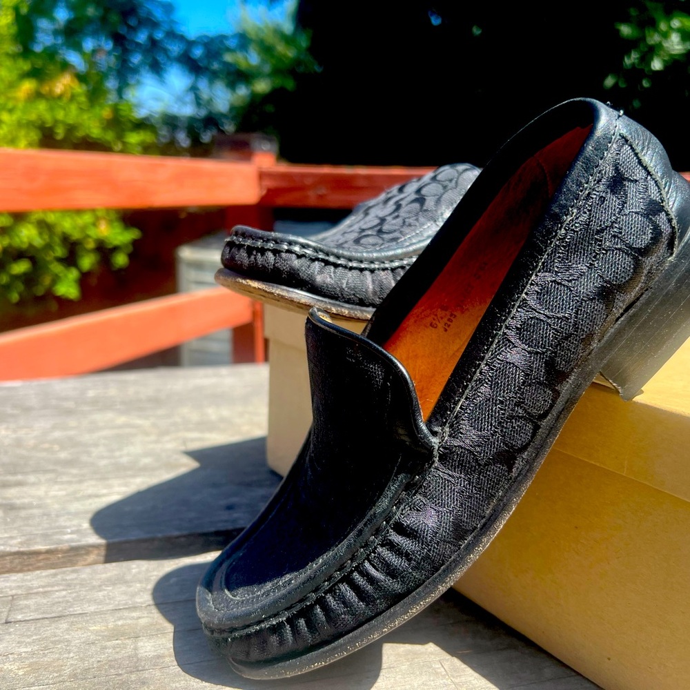 Black COACH Signature C Women’s Loafer